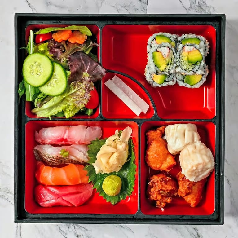 Sushi bento box delights