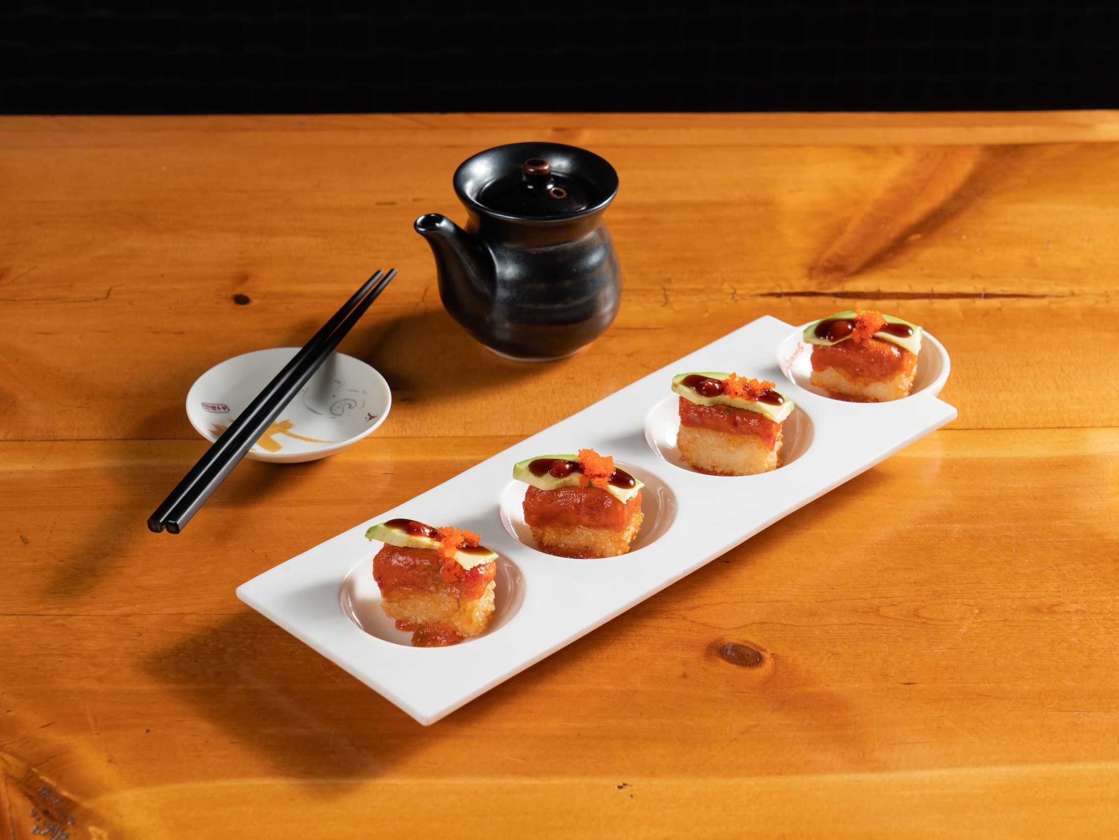 Crispy Rice with Spicy Tuna.