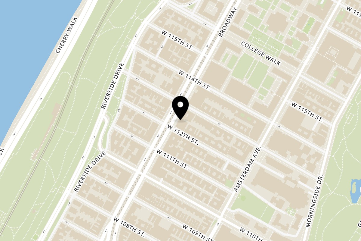 Map showing the location of Sapps NYC Upper West Side on 2888 Broadway in New York